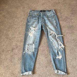 Hollister low rise boyfriend jeans